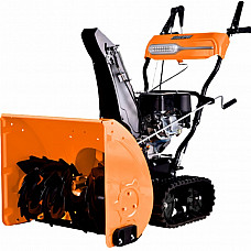 PIT MST-5250B Снегоуборщик бензиновый MAXPILER, 13 л.с., бак 3,6 л, запуск от сети 220 В, шир.захв. 61см, выс.захв. 51см, фара, обогрев рук, двигатель LONCIN, безвозд