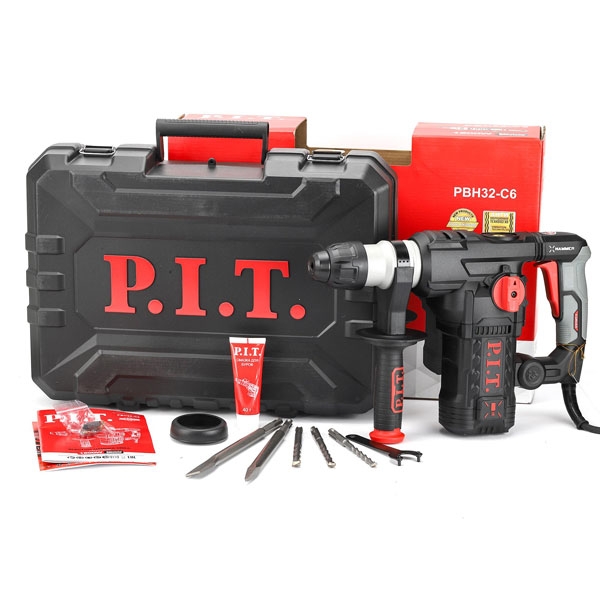 PIT PBH32-C6 Перфоратор SDS-Plus электрич. P.I.T., верт, 1500Вт, 6,0Дж, 3реж, Ø32мм, 0-920об/мин