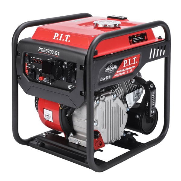 PIT PGE3700-G1 Генератор бензиновый инверторный P.I.T. PGE3700-G1 (3,7/3,5 кВт, 223см³, 4 такт, 2х220В, 12В, 15А)
