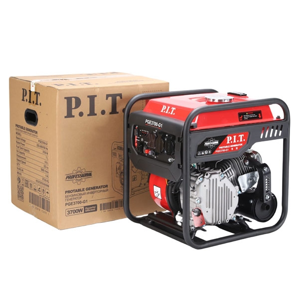 PIT PGE3700-G1 Генератор бензиновый инверторный P.I.T. PGE3700-G1 (3,7/3,5 кВт, 223см³, 4 такт, 2х220В, 12В, 15А)