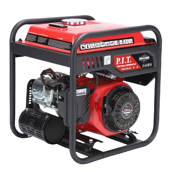 PIT PGE3700-G1 Генератор бензиновый инверторный P.I.T. PGE3700-G1 (3,7/3,5 кВт, 223см³, 4 такт, 2х220В, 12В, 15А)