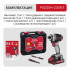 PIT PSD 20H-230A/1 Винтоверт IMPACT аккум. бесщёточный P.I.T., 20В, 230Нм, 3ск, HEX 1/4