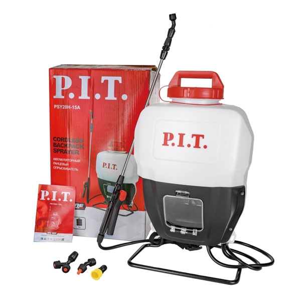 PIT PSY20H-15A Аккумуляторный опрыскиватель, 20 В, 0,45 МПа, 15 л