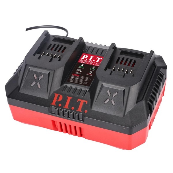 PIT расходник PC20401 Зарядное устройство двухпортовое P.I.T., 20В/40В, 4.0А/2.5А, 220Вт, акб 20В/40В OnePower