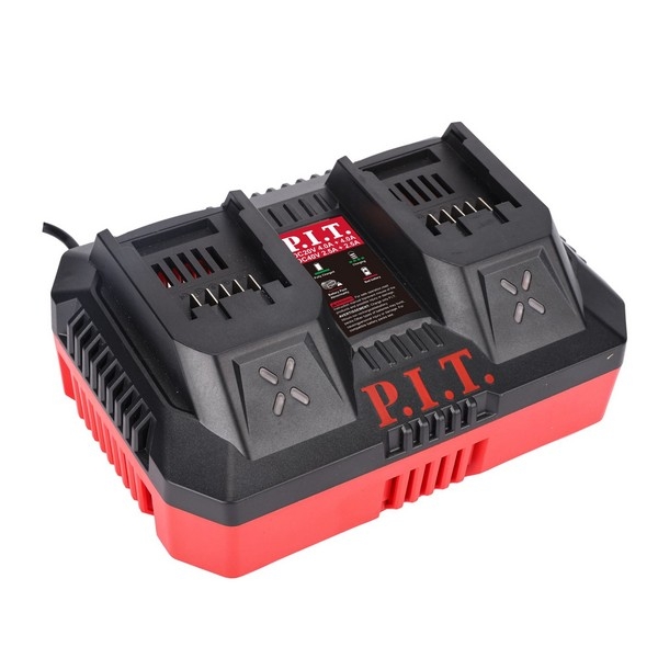 PIT расходник PC20401 Зарядное устройство двухпортовое P.I.T., 20В/40В, 4.0А/2.5А, 220Вт, акб 20В/40В OnePower