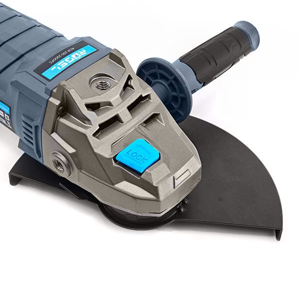 RÖGEL AGR 230-2200FS Угловая шлифовальная машина RÖGEL, 2200 Вт, 6500 об/мин, повор. рукоять, быстрорег. кожух, плав. пуск, диск 230 мм