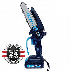 RÖGEL CCSR-1506 Пила цепная аккумуляторная RÖGEL, 21 В, 1500 мАч, шина 150 мм/6", скорость цепи 6.5 м/с, кейс