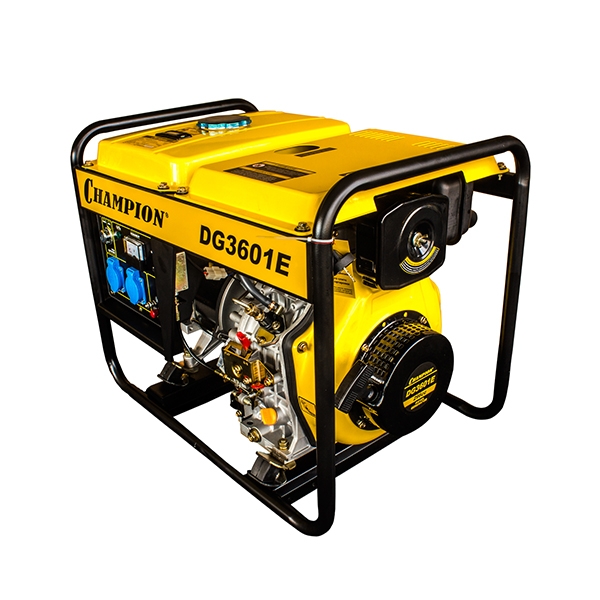 CHAMPION DG3601E  Генератор дизельный, 2,7/3кВт 5лс 12,5л 12V 80кг, эл.стартер
