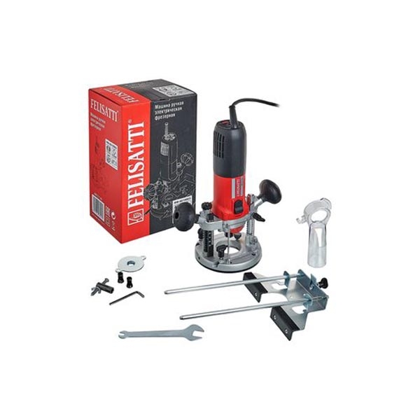 Felisatti FT6100 Felisatti Фрезер 40/1000,1000 Вт, цанга 6/8 мм, вертикальный ход фрезы 50 мм