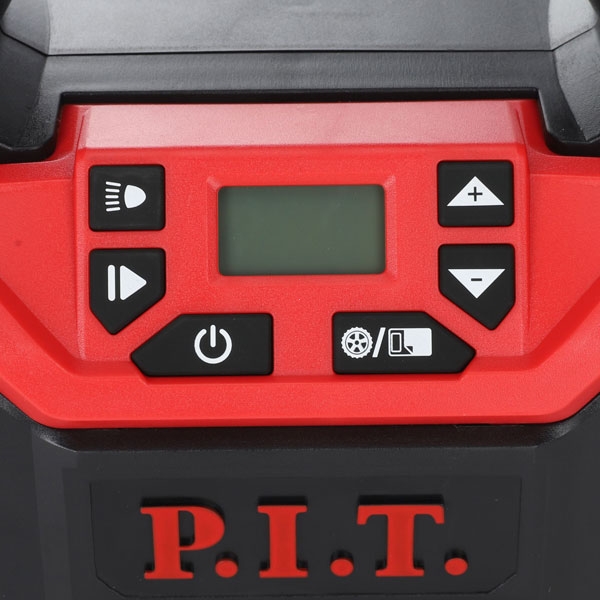 PIT PAIP20H-11A Компрессор аккум., 20В+12В, 9 л/мин, рег. давления, 0-11бар/160pci/1100кПа