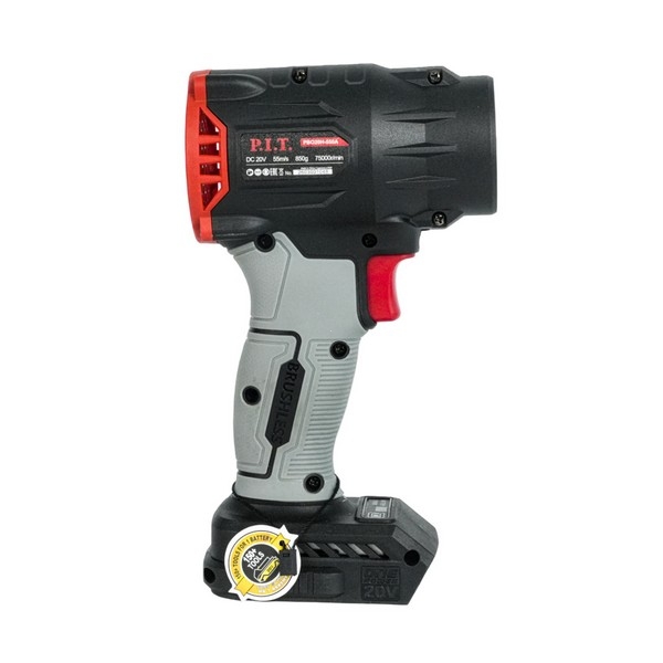 PIT PBO20H-550A SOLO Воздуходувка аккум. бесщеточная P.I.T., 20В, 55м/с, 0-75000 Об/мин
