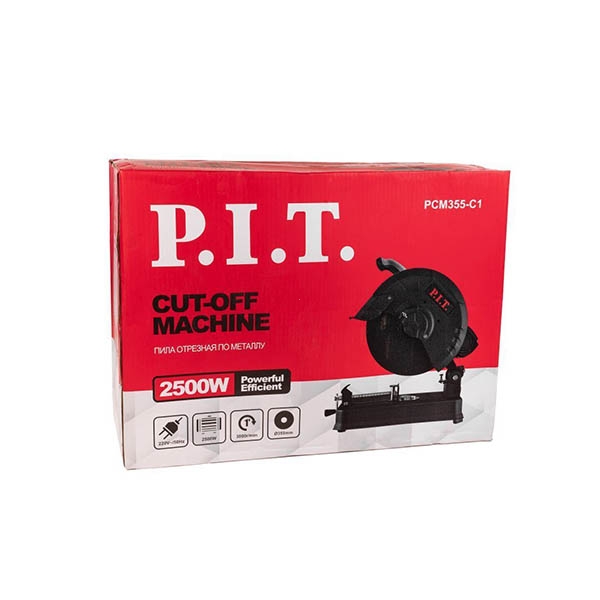PIT PCM355-C1 Пила отрезная по металлу, 230В., 2500Вт.,50 Гц., 355мм. диск, 3800 об/мин, ременн. привод