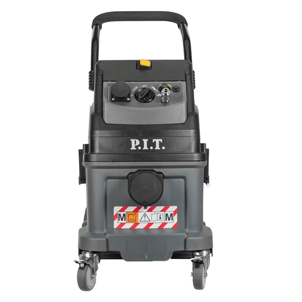 PIT PVC40-C Пылесос строительный электрич. P.I.T. ULTRA, 1600Вт, розетка 2кВт, коннектор, 40л, сух/мокр