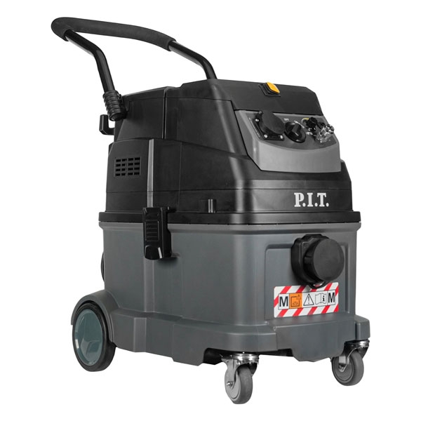 PIT PVC40-C Пылесос строительный электрич. P.I.T. ULTRA, 1600Вт, розетка 2кВт, коннектор, 40л, сух/мокр