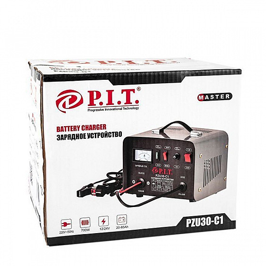 PIT PZU30-C1 Устройство зарядное , 12/24В., ток зар.15/20 А. max, 700Вт., макс.ток заряда 27 А.