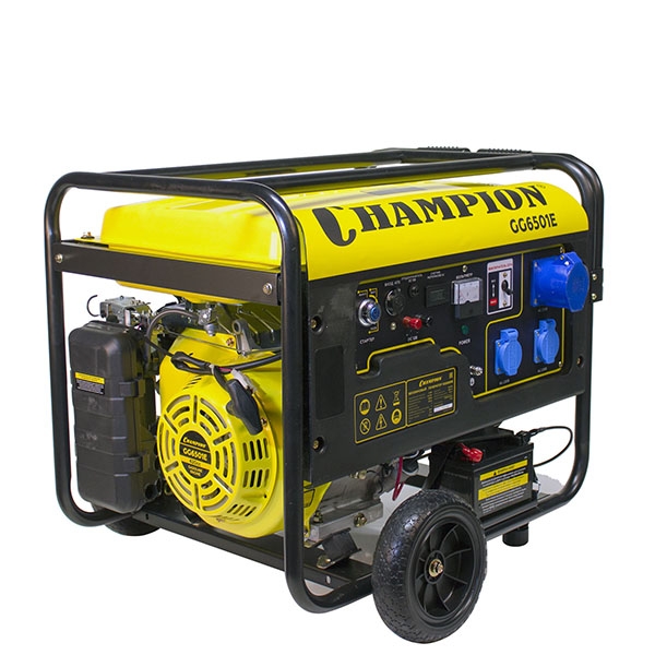 CHAMPION GG6501E Генератор 5/5,5кВт., OHV,16 л.с., 25л., 2,5 л/ч.,12V