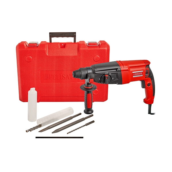 Felisatti FT7001 Felisatti Перфоратор SDS plus 26/800 (с оснасткой), 850 Вт, 3,3 Дж, макс.диаметр сверления 26 мм