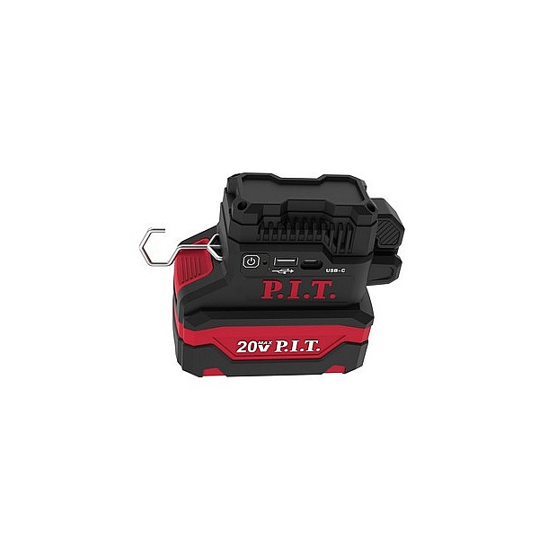 PIT расходник PWL20H-5A SOLO Фонарь аккум. P.I.T., 20В, 5Вт/2,5Вт, 400/200Лм, LED, рег. 270°/180°, USB/Type-C