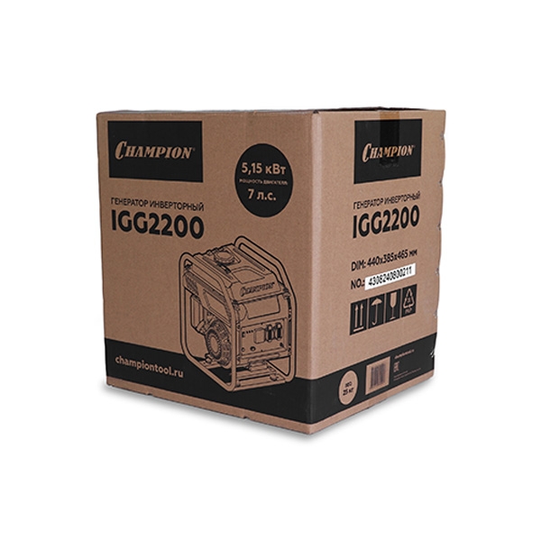 CHAMPION IGG2200 Генератор, 2/2,1 кВт, 7 л.с., 7 л