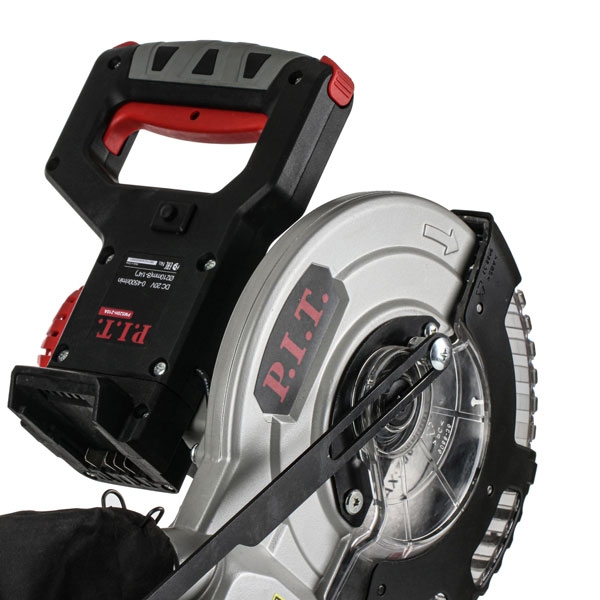 PIT PMS20H-210A Пила торцовочная аккум. бесщёточная P.I.T. SOLO, 20В, Ø210 мм, накл 45°, протяжка, лазер