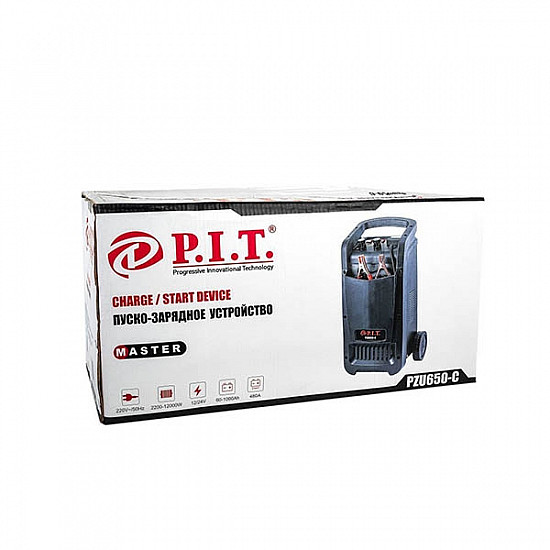 PIT PZU650-C Устройство пуско-зарядное, 2,2/12 кВт., ток.зар. 60/70А. max, 480А., 220В.,50Гц.