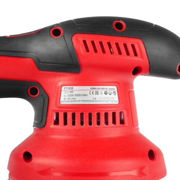 Felisatti FT1030 Felisatti Аккумуляторная эксцентриковая шлифмашина 125/12В (2*2Ач, зу, упаковка)