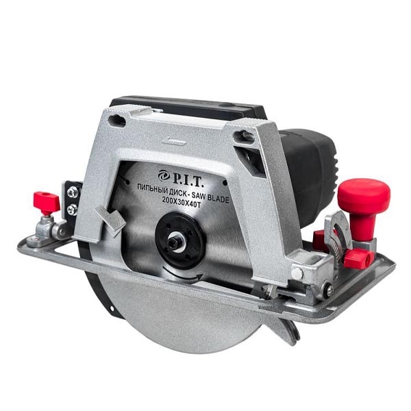 PIT PKS200-C Пила циркулярная, 2000 Вт., 230В.,50 Гц., 200х25,4 мм.диск., 5500 об/мин, глуб.72мм, стац. крепление