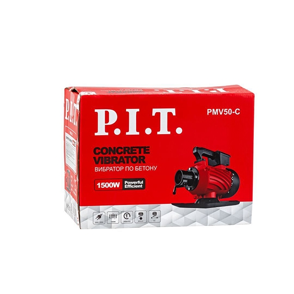 PIT PMV50-C Вибратор электрический стационарный для бетона, 1500 Вт, 4 м длина булавы