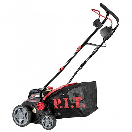 PIT PSL40G-360A (107200101010) Скарификатор аккум бесщеточный P.I.T., 40В, 2в1, 360мм, 5ур.-12/-8/-5/0/5мм, 45л, СОЛО