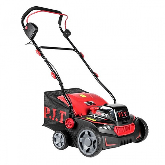 PIT PSL40G-360A (107200101010) Скарификатор аккум бесщеточный P.I.T., 40В, 2в1, 360мм, 5ур.-12/-8/-5/0/5мм, 45л, СОЛО