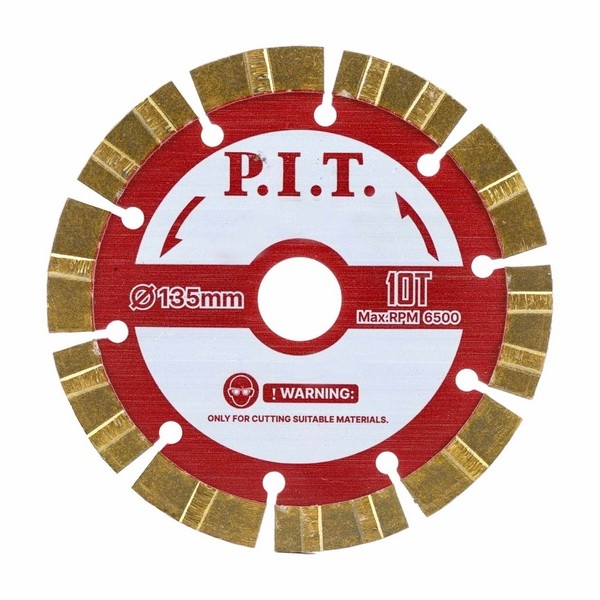 PIT PWC135-C Штроборез электрич. P.I.T., 2400Вт, 135мм, 6500об/мин, 5 дисков, глуб.38мм, шир.30мм