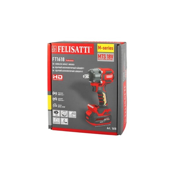 Felisatti FT1618 Felisatti Аккумуляторный ударный гайковерт, 600нм, без АКБ и З/У