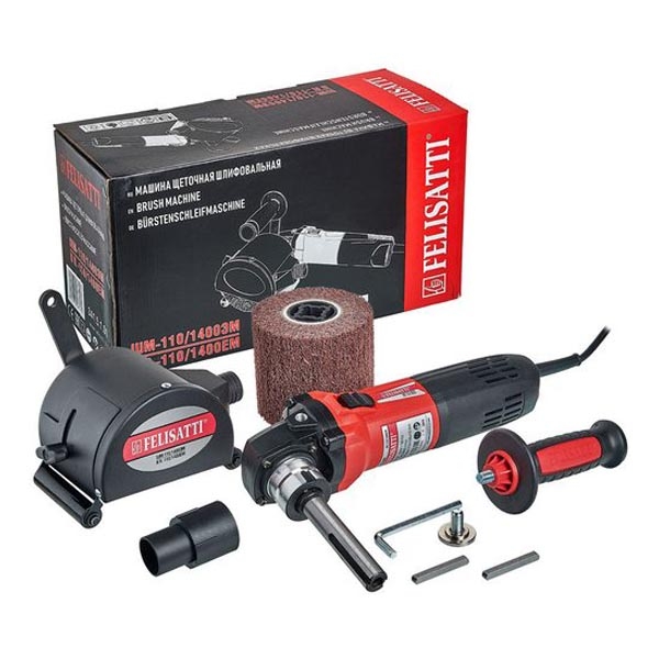 Felisatti FT8880 Felisatti Машина щёточная шлифовальная 110/1400,400 Вт, 1000-3600 об/мин, (кожух закрытого типа)