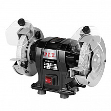 PIT PBG125-C3 Станок точильный электрич. P.I.T. PBG125-C3 (200Вт, 2950 об/мин, круг Ø125х12,7х16мм, пылезащита)