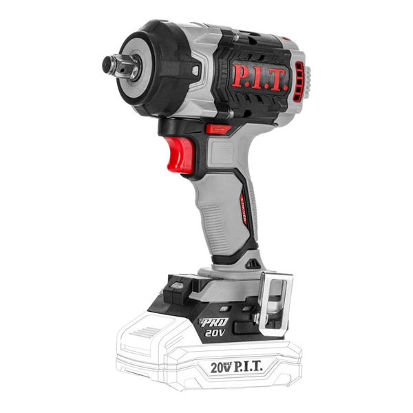 PIT PIW20H-600A Гайковерт IMPACT аккум. бесщеточный P.I.T. SOLO, 20В, 600Нм, 1/2