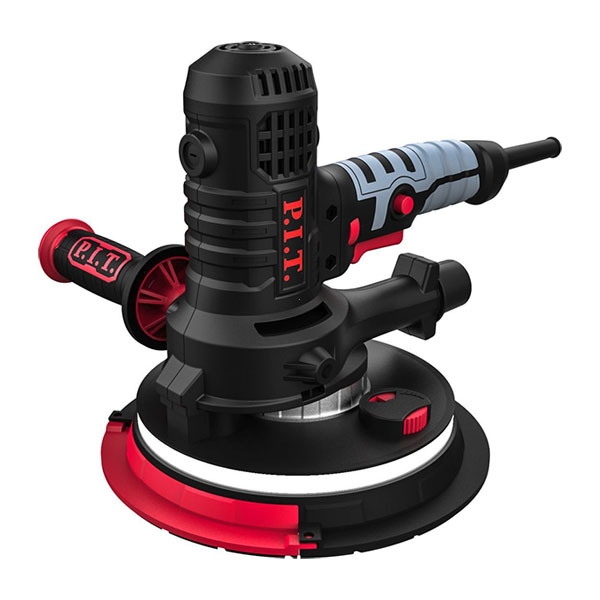 PIT PWG180-C Шлифмашина для стен и потолков, 220 В/50 Гц, 810 Вт, 180 мм, 900-2100 об/мин, подсветка PIT