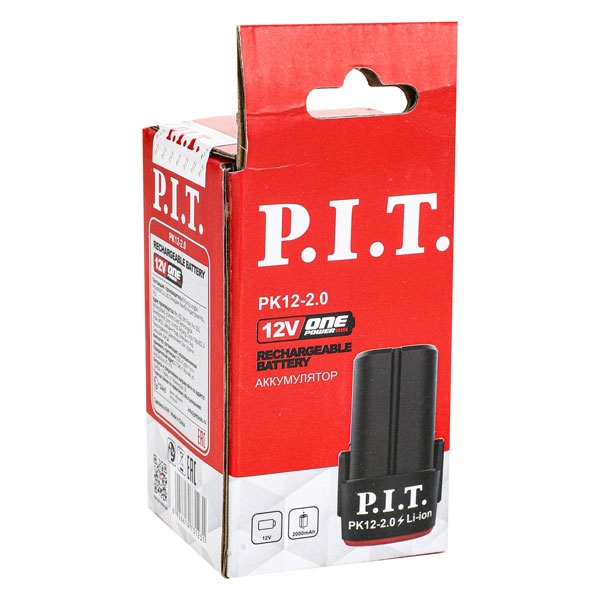 PIT расходник PK12-2,0 Аккумулятор OnePower P.I.T., 12В, 2,0Ач, Li-Ion, плата, 3 контакта