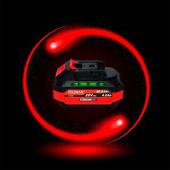 FELIMAХ АБ-4,0 Ач(422100000)FELIMAX АБ-4,0 Ач FELIMAX, Аккумулаторная батарея 20В 4,0 А/ч