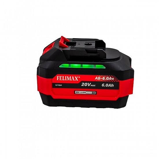 FELIMAХ АБ-6,0 Ач(424100000)FELIMAX АБ-6,0 Ач FELIMAX, Аккумулаторная батарея 20В 6,0 А/ч