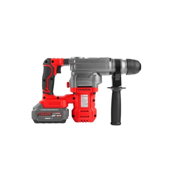 Felisatti FT1597 Felisatti Аккумуляторный перфоратор SDS-Plus 4,5 Дж, 26 мм (кейс, 1 аккум. 4,0 Ач, ЗУ 4А)