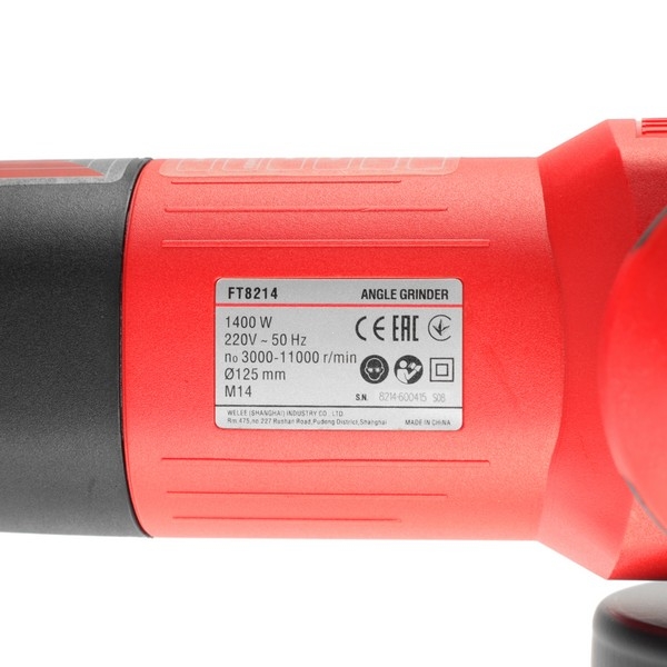 Felisatti FT82149 Felisatti Угловая шлифовальная машина 125/1400ЭВ (константная электр., кабель 4м), кейс
