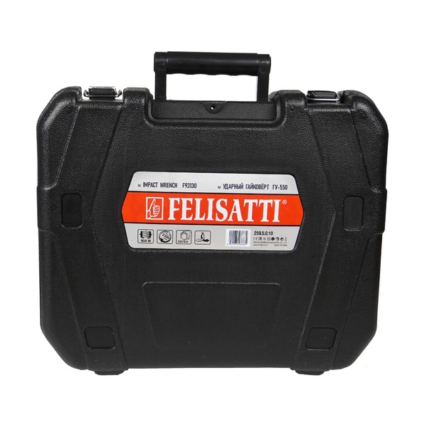 Felisatti ГУ-550 Felisatti Ударный гайковерт, 950 Вт, 220 В/50-60 Гц, 2300 об/мин, 3400 уд/мин