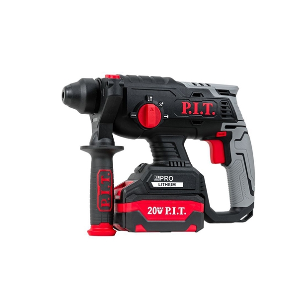 PIT PBH20H-22B/1  Перфоратор аккумуляторный, 20В, 22 мм, 1,8 Дж, 0-1350 об/мин, 0-4700 уд/мин, 1 АКБ, ЗУ, кейс