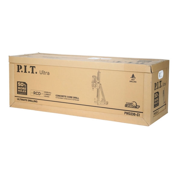 PIT PWD230-C1 Дрель алмазного сверления электрич. P.I.T. ULTRA, 3200 Вт, 700 об/мин, ⌀230мм, 1-1/4''