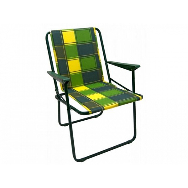 Кресло складное "Фольварк" жесткий ОЛЬСА (Максимальная нагрузка - 110 кг, натяжная ткань без поролона)