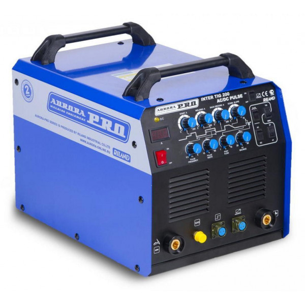 Сварочный аппарат аргонодуговой сварки Aurora INTER TIG 200 AC/DC PULSE Mosfet + Маска сварщика "Хамелеон" A777c(9-13DIN) АВТОмастер