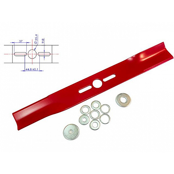 Нож для газонокосилки 50,8 см прям. универсальный (RIparts)