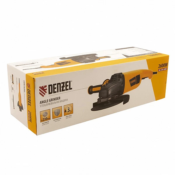 Машина шлифовальная угловая Denzel AG230-2600