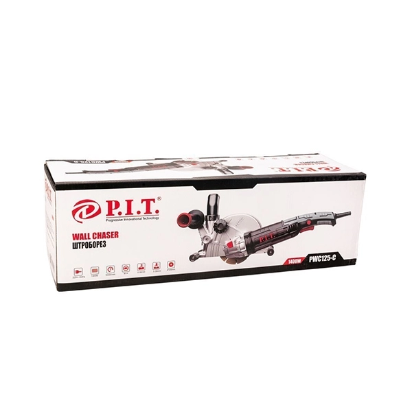 PIT PWC125-C  Штроборез, 125мм, 1400Вт, 9000об/мин, глубина штроб. 30мм, ширина штроб. 30мм