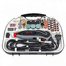 PIT PMG150-C Гравер электрический, 150Вт.,230В., 50 Гц., гибк. вал, цанга 3,2мм, 10 000-33 000об/мин, 211предмет.